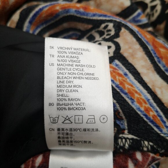 H&M Ladies Size 12 Multi Colored Tribal Print Long Sleeves Romper - Picture 7 of 11